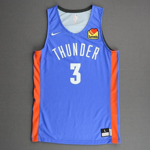 Josh Giddey Oklahoma City Thunder GameWorn 2021 Summer League Jersey 6th Overall Draft