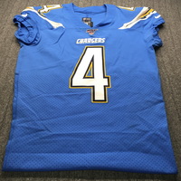 International Series - Chargers Michael Badgley Game Worn Jersey (11/18/...