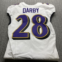 London Games - Ravens Ronald Darby Game Worn Jersey (10/15/23) Size 38 W...