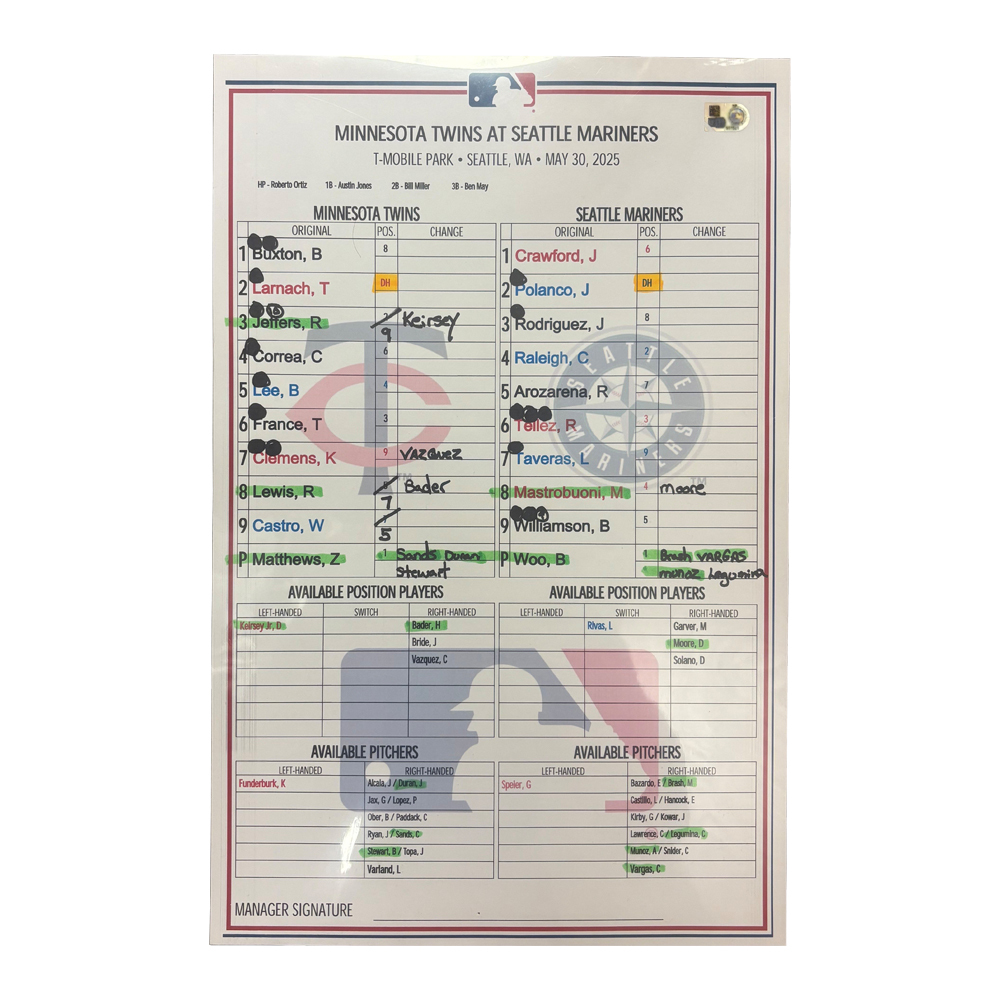 2015 MLB GAME USED LINE-UP CARDラインナップカード img-3729669-f.jpg