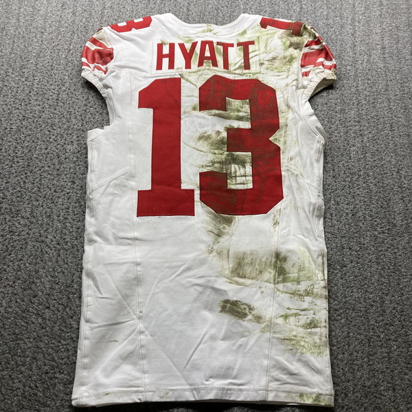International Series - Giants Jalin Hyatt Game Used Jersey (11/10/24) Si...