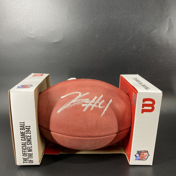 NFL - Ravens Zay Flowers signed authentic football