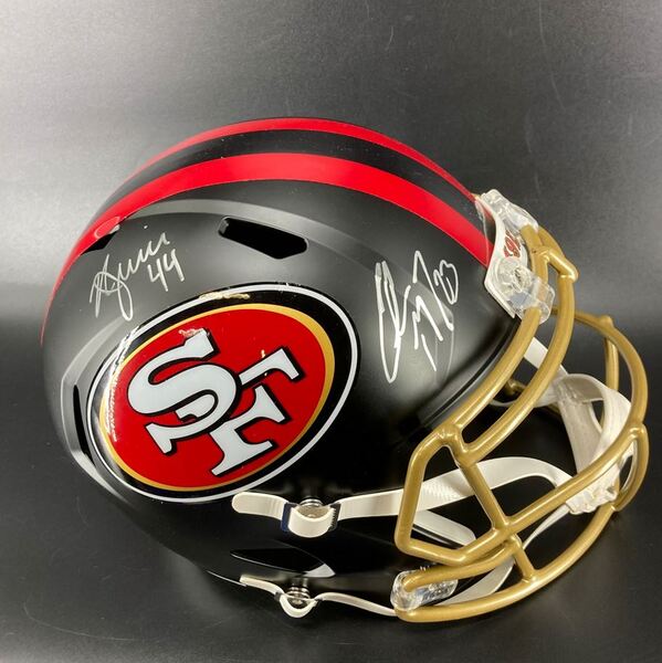 NFL - 49ers Multi Signed Alternate Replica Speed Helmet Signed by Kyle J...