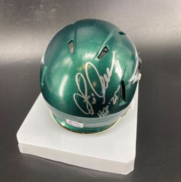 HOF - Eagles Eric Allen Signed Mini Helmet