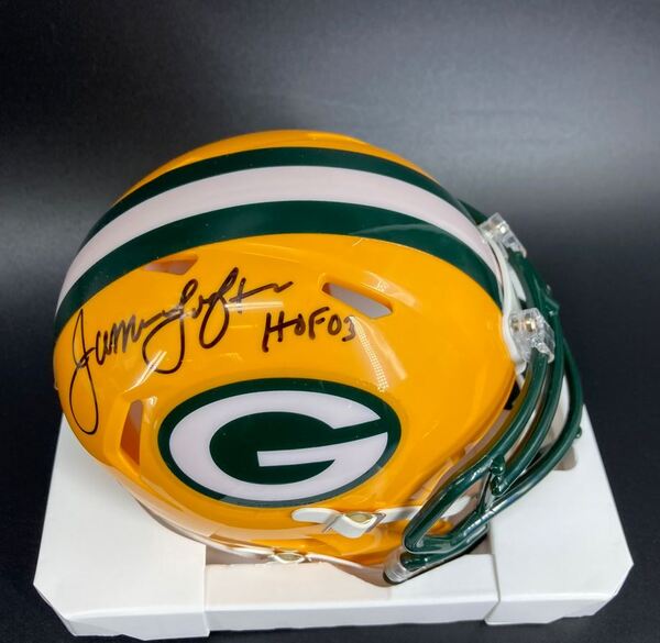 HOF - Packers James Lofton Signed Mini Helmet