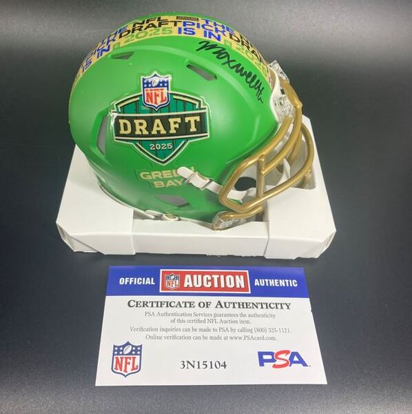 NFL - Bills Maxwell Hairston Signed NFL Draft Mini Helmet