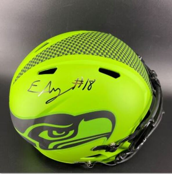 NFL - Seahawks Elijah Arroyo Signed Rave Replica Speed Helmet