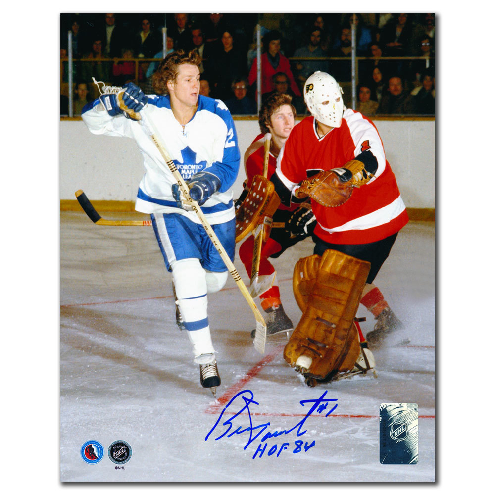 Bernie Parent Philadelphia Flyers vs. SITTLER Signed 8x10