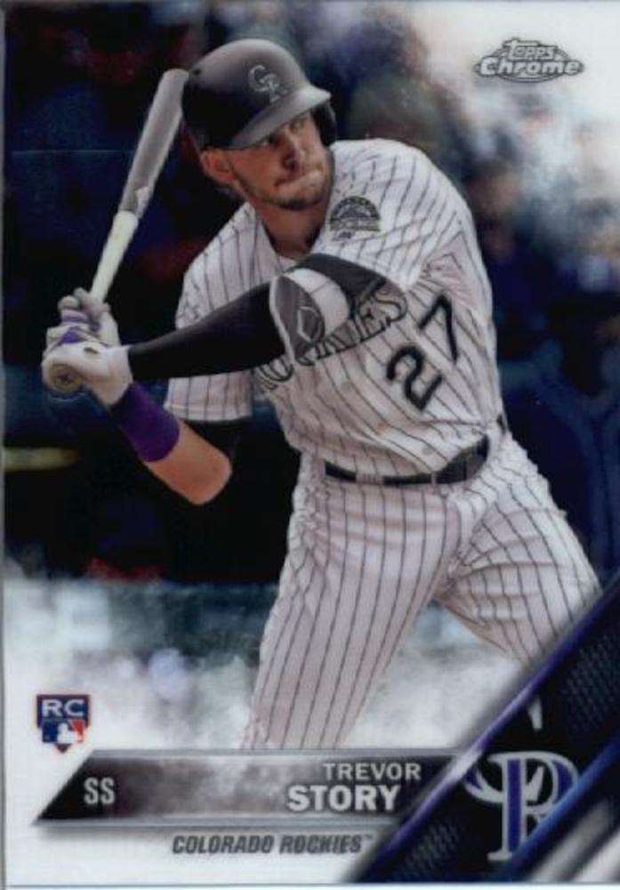 2016 Topps Chrome #45 Trevor Story Rookie Card