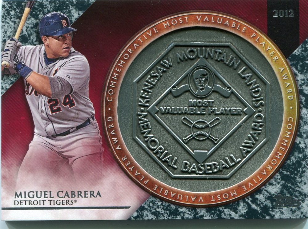 2017 Topps Update MVP Award Relics #MVPRMC Miguel Cabrera
