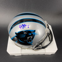 NFL - Panthers Jonathan Mingo signed mini helmet