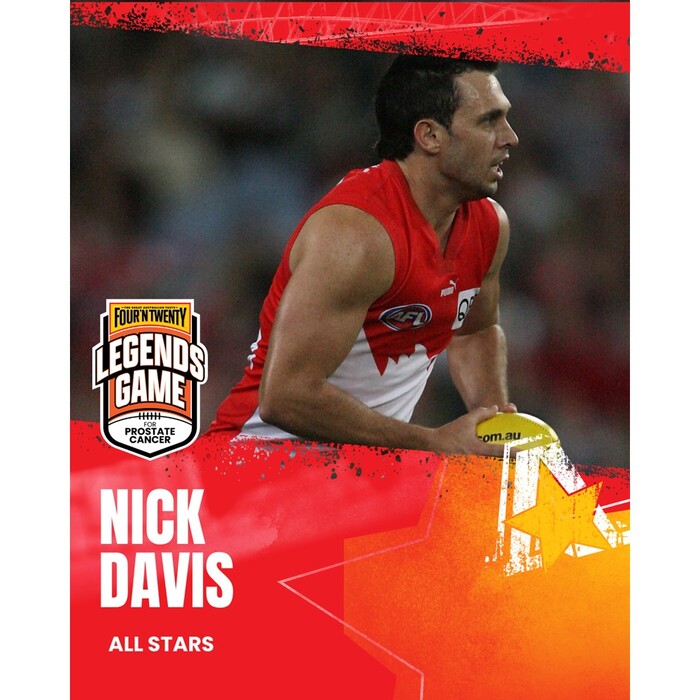 Nick Davis All Stars 2025 Legends Game Match-Worn Guernsey