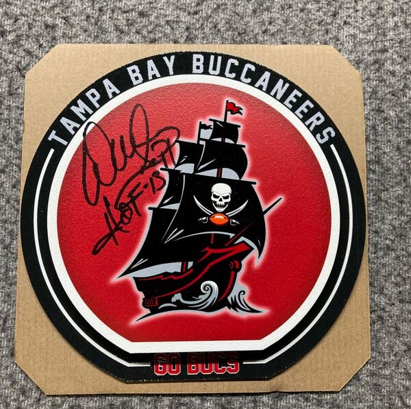 HOF - Buccaneers Warren Sapp Signed 3D Metal Wall Art (8x8)