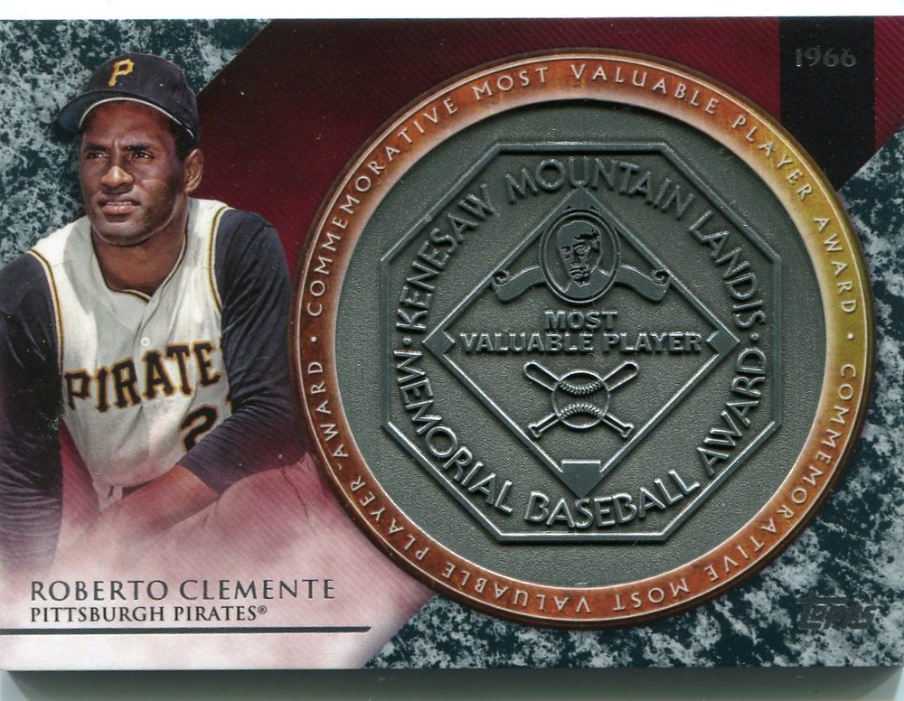 2017 Topps Update MVP Award Relics #MVPRRCE Roberto Clemente