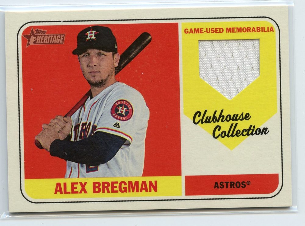 2018 Topps Heritage Clubhouse Collection Relics #CCRABR Alex Bregman HN