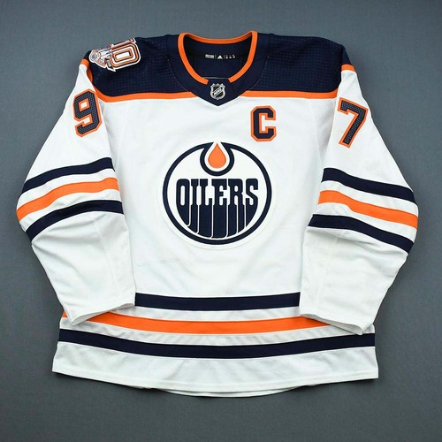 Image of McDavid, Connor<br>White Set 2B w/C, w/ 40th Anniversary Patch - 8 Games<br>Edmonton Oilers<br>2018-19<br>#97
