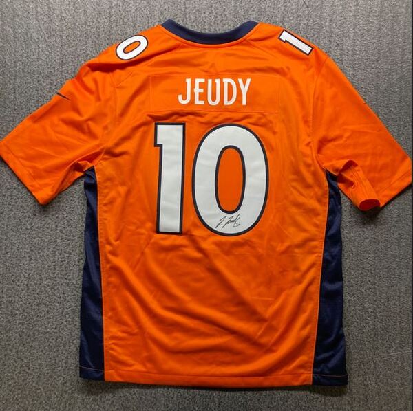 Broncos -  Jerry Jeudy Signed Replica Jersey Size XL