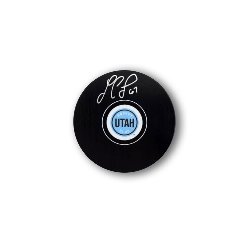 Lawson Crouse Autographed Utah Hockey Club Hockey Puck