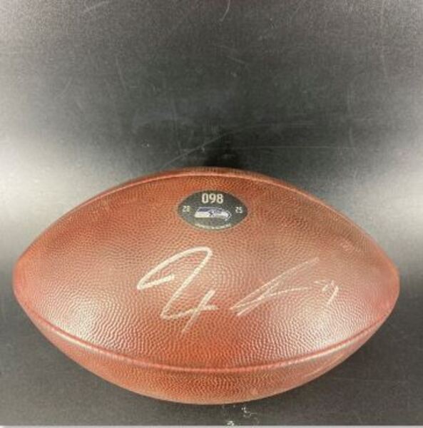 NFL - Seahawks Jaxson Smith-Njigba Signed Game Used Football (2025 Seaso...
