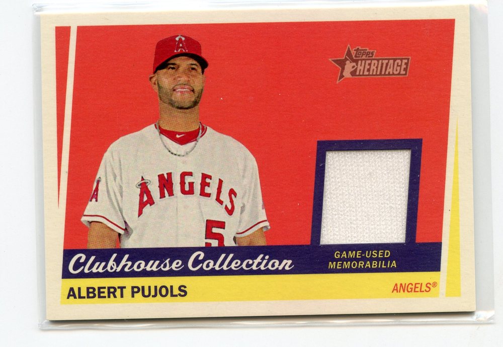 2016 Topps Heritage Clubhouse Collection Relics #CCRAPU Albert Pujols