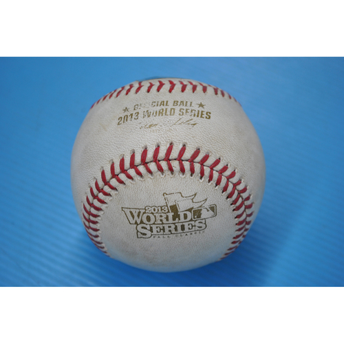 Game-Used Baseball - 2013 World Series - Game 3 - Pitcher: Brandon Workman, Batter: Yadier Molina - Fouled Back to Screen - 9th Inning