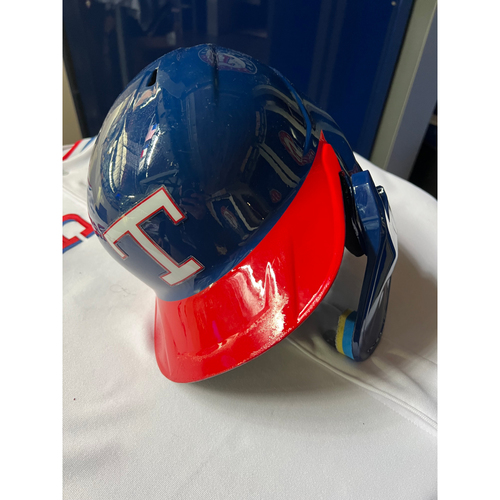 Adolis Garcia Game-Used Texas Rangers 1972 Batting Helmet - SEA @ TEX - 8/13/2022