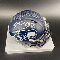 PCF - Seahawks Justin Britt Signed Mini Helmet