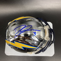 NFL - Chargers Derwin James Signed Chrome Mini Helmet