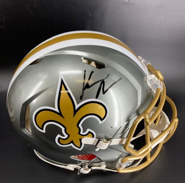 NFL - Saints Kendre Miller signed authentic flash helmet