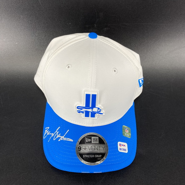 HOF - Lions Barry Sanders Signed 2025 Training Cap Hat