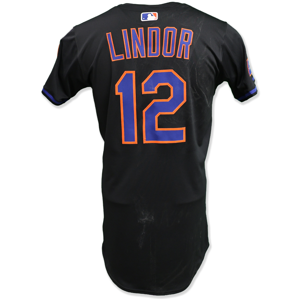Francisco Lindor #12 - Team Issued Black Jersey - 2025 Season