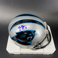 NFL - Panthers Jonathan Mingo signed mini helmet