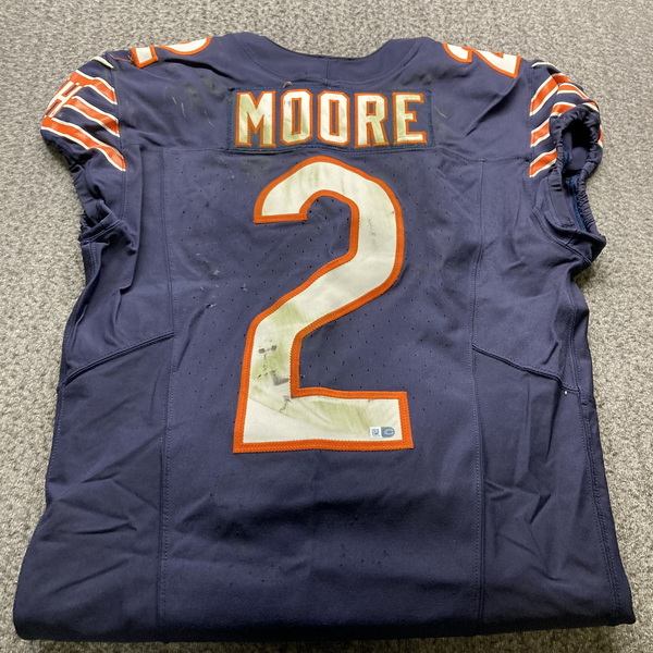 Crucial Catch - Bears DJ Moore Game Worn Jersey (10/15/23) Size 42 With ...