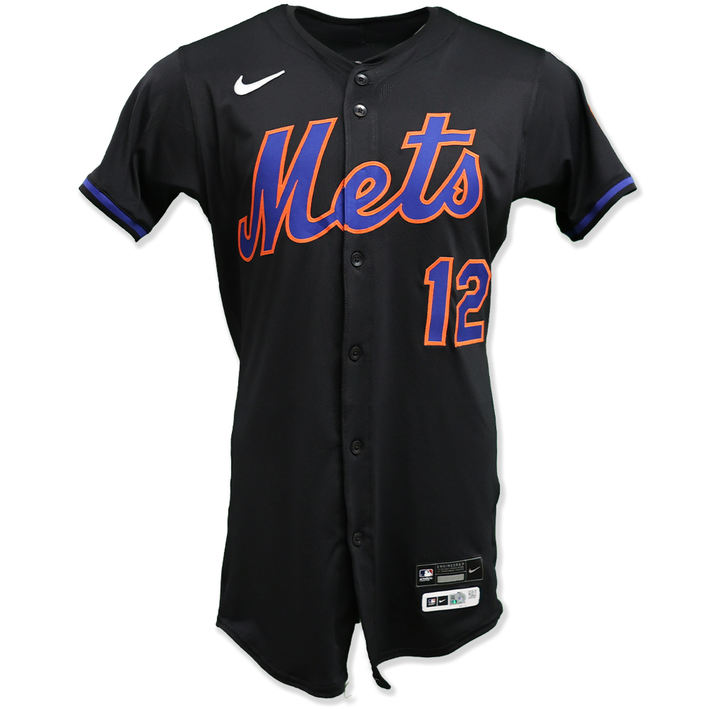 Francisco Lindor #12 - Team Issued Black Jersey - 2025 Season