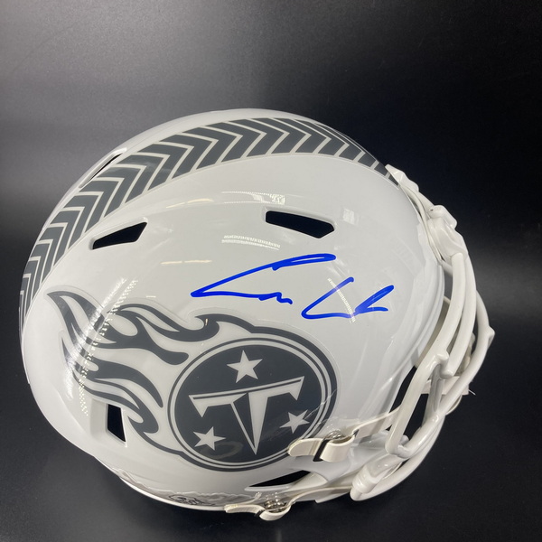 NFL - Titans Cam Ward Signed STS Replica Speed Helmet