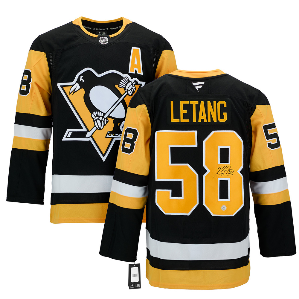 Kris Letang Autographed Pittsburgh Penguins Fanatics Premium Jersey