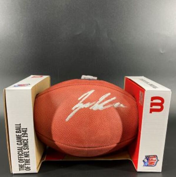 NFL - Raiders Tyree Wilson Signed Authentic Football