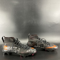 MCMC - Giants Bobby Okereke Signed Custom Cleats 2024 Season Size 15 Ben...