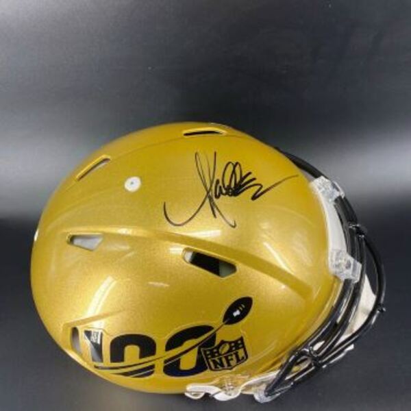 NFL - Raiders Marcus Allen Signed Authentic Speed Helmet with 100 Season...