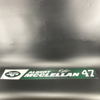 Jets - Albert McClellan Signed Locker Name Plate