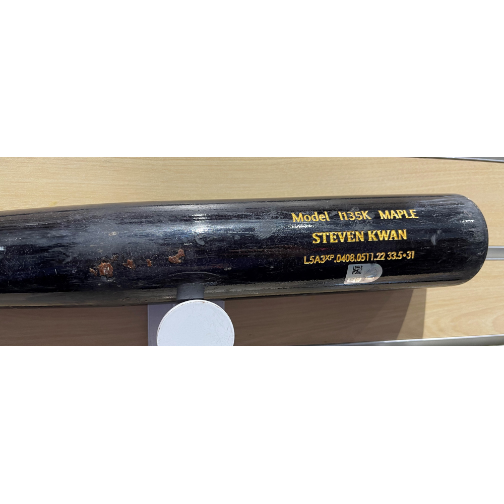 Game Used Broken Bat Red Sox Guardians, 7/27/2022 Batter Steven