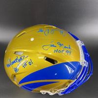 HOF - Rams Multi Signed Authentic Flash Speed Helmet Signed by Orlando P...