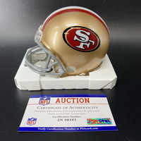 NFL - 49ers Tyrion Davis-Price signed mini helmet