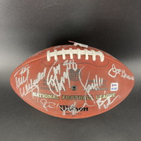 Legends - Authentic Football Signed by Michael Strahan, Joe Montana, Ter...