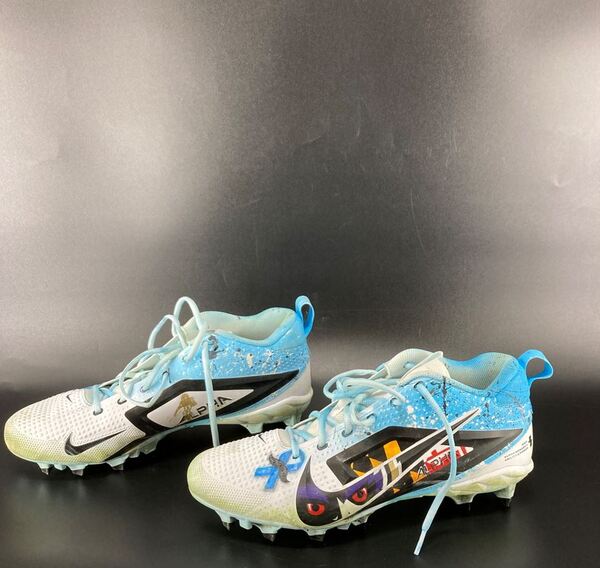 MCMC - Ravens Jake Hummel Worn Custom Cleats (2025 Season) Size 12.5 - P...