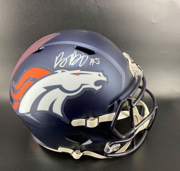 Broncos - Baron Browning Signed Replica Helmet
