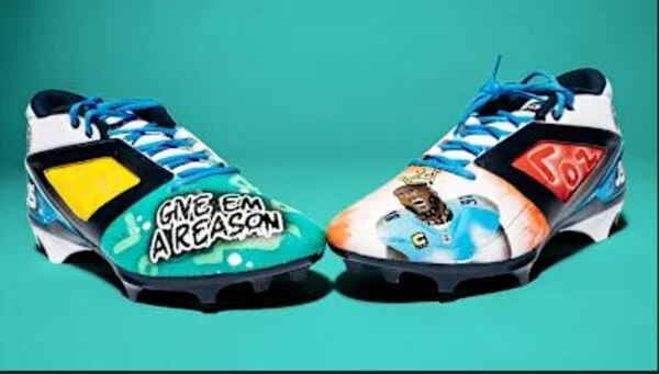 MCMC - Titans Jeffery Simmons Custom Cleats 2025 Season Size 15 Proceeds...