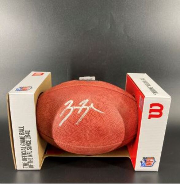NFL - Lions Brian Branch Signed Authentic Football