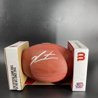 NFL - Eagles Jalen Carter signed authentic football - with Eagles Logo