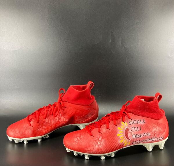 MCMC - Rams Quentin Lake Custom Cleats 2025 Season Size 12 Proceeds Bene...